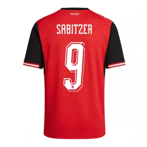 Stroje piłkarskie Austria Marcel Sabitzer #9 Koszulka Podstawowej dla dzieci MŚ 2026 Krótki Rękaw (+ szorty)